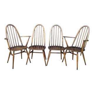 Quaker Windsor Chairs by Lucian Ercolani for Ercol, United Kingdom, 1960s, Set of 4 For Sale