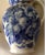 Antique C1888 Victorian, Aesthetic Transferware Water Pitcher, Althea, Blue Flowers For Sale - Image 6 of 9