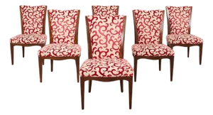 Set of Six Barbara Barry Baker Mahogany Dining Chairs