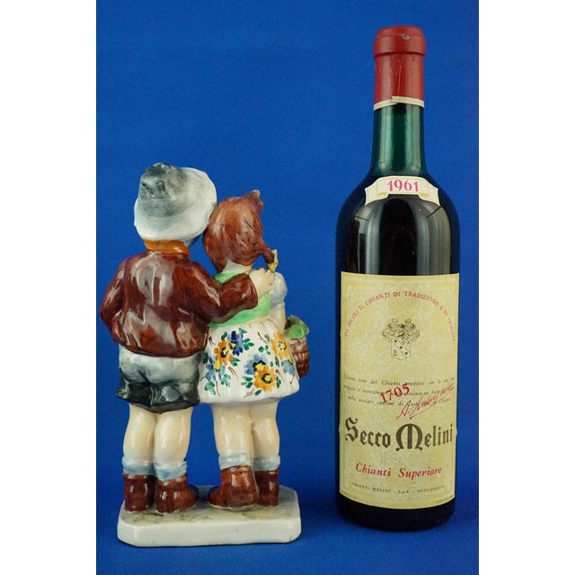 1920s Ceramic Sculpture of a Couple of Children by Teodoro Sebelin, Nove Bassano, Italy, 1930s For Sale - Image 5 of 18