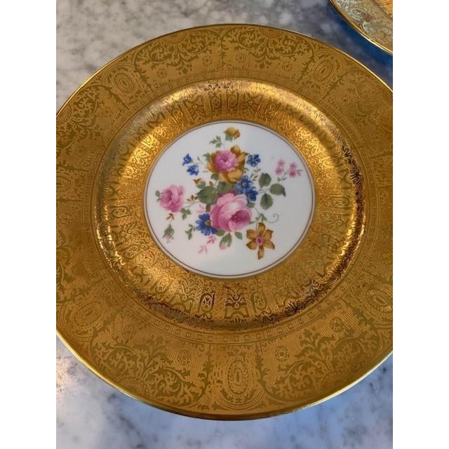 Limoges, France Early 20th Century Limoges France Dinner Plates- Set of 5 For Sale - Image 4 of 7