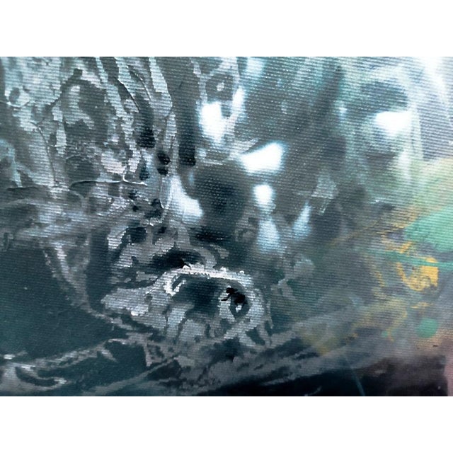 Blue Ovidiu Kloska, The Zone of Instability Between Falling and Flight, Acrylic For Sale - Image 8 of 16