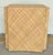 Original retail $2991, stylish Baker / McGuire Modern Customizable Unfinished Woven Cane Messa Accent Table, showroom...