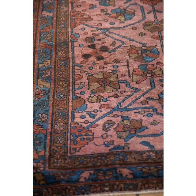 1920s Antique Persian Lilihan Floral Multicolor Wool Rug For Sale - Image 11 of 11