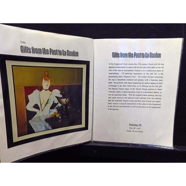 Fazly (Fazoil Ataullakhanov) "Gift From the PAst to La Goulue" Original Oil For Sale In Denver - Image 6 of 12