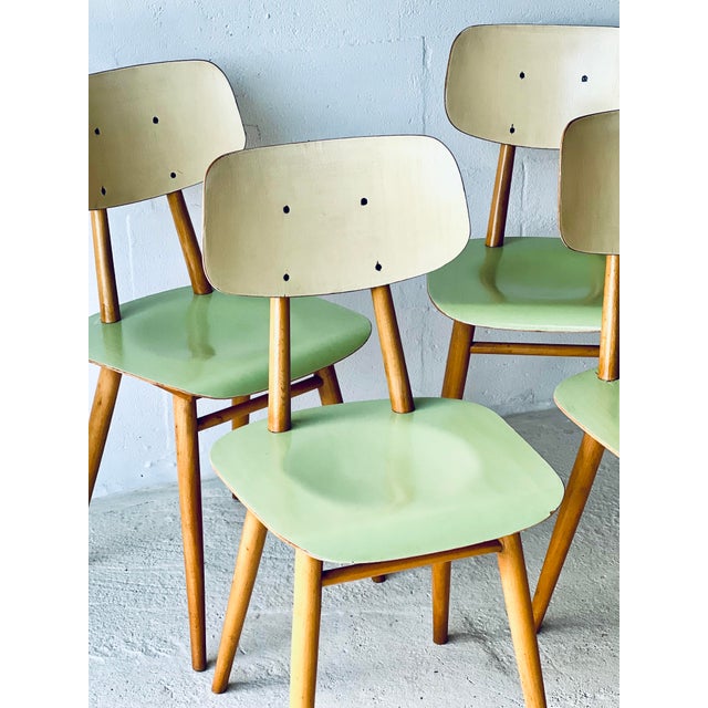 Dining Chairs from Ton, 1960s, Set of 4 For Sale - Image 5 of 18