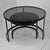 Wood 21st Century Set of Two Iron Nesting Tables with Glass and Wood Tops, Spain For Sale - Image 7 of 8