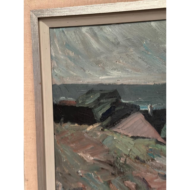 Carl Berndtsson, Village, 1960s, Oil Painting on Canvas, Framed For Sale - Image 10 of 14
