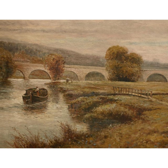 E Steele, River Thames Wallingford, 19th Century, Oil Painting, Framed For Sale - Image 3 of 9