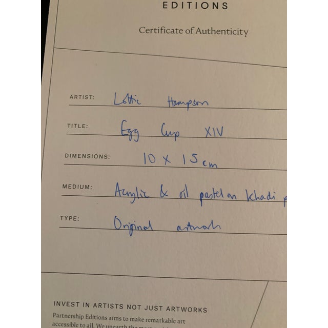 Egg Cup XIV Contemporary Painting For Sale - Image 4 of 5