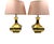 Metal Hollywood Regency Set of 2 Brass Table Lamps Mod. Piramide, High Society Italy 1970s For Sale - Image 7 of 16