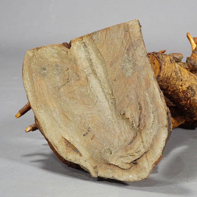 1920 Rustic Black Forest Root Wood Hunter Figurine For Sale - Image 10 of 10