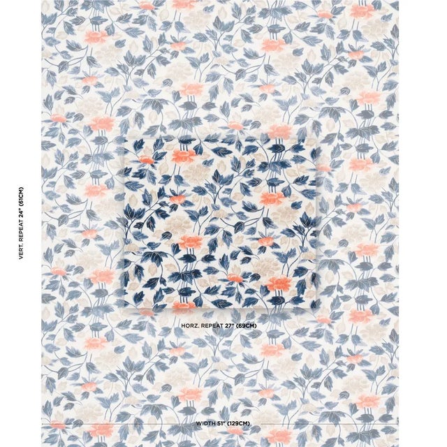 A painterly floral, Rubus features stylized two-tone leaves and large graphic globes of flowers. Also available as a...