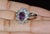 Gia Certified 3.15ct No-Heat Purple Pink Sapphire & Diamond 18k Gold Halo Ring, Size 6.5 For Sale - Image 11 of 18