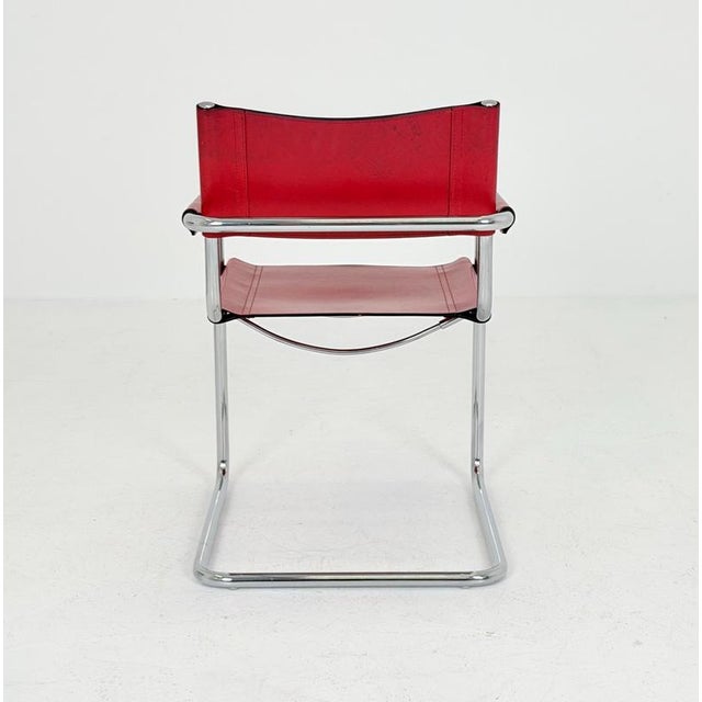 Gold Mid-Century Bauhaus MG5 Cantilever Armchair by Mart Stam for Matteo Grassi, Italy, 1980s For Sale - Image 8 of 18