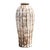Vintage Brown and White Ceramic Vase For Sale