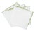 Linen Napkins With Green Ruffled Edges, Set of 4 For Sale