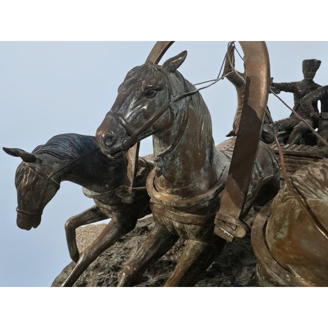 Brown Early 20th Century Traditional Large Kaza Bronze Style After Abraham CF Woerffelz For Sale - Image 8 of 9