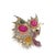 2020s Bochic “Orient” Multi Fancy Sapphire & Ruby Brooch Set In 18K Gold & Silver For Sale - Image 5 of 12