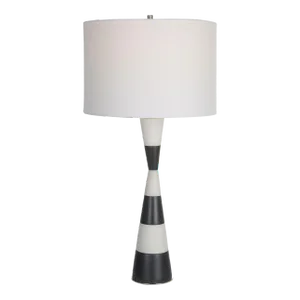 Bandeau Banded Stone Table Lamp