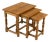 1970s Three Oak Nesting Tables Attributed to Henning Kjaernulf For Sale