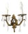 Empire Crystal Two-Armed Wall Lamp, 1970s For Sale