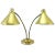 Laurel Brass Twin-Light Desk Lamp For Sale