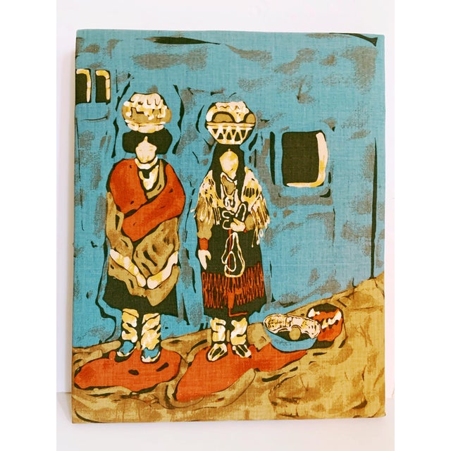Southwestern Native American Fabric Art Panels a Pair Chairish
