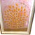 Mid 20th Century 60's Abstract Safron Op Art Acrylic on Bruised Pink Watercolor Paper Chrome Framed Glass For Sale - Image 5 of 14