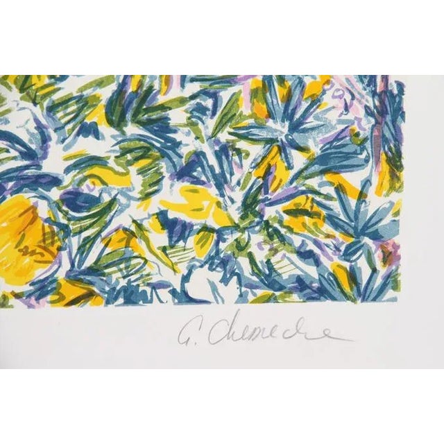 Abstract Composed Field II, George Chemeche Lithograph For Sale - Image 3 of 4