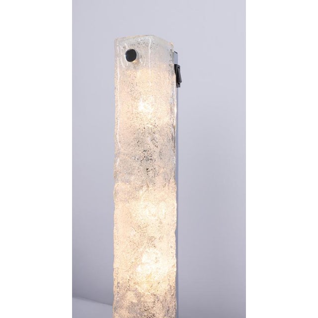 Gold Large Modernist Murano Glass Wall Sconces from Hille, Germany, 1960s, Set of 2 For Sale - Image 8 of 10