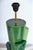 Large Postmodern Green Ceramic Table Lamp attributed to Francois Chatain, 1980s For Sale - Image 11 of 18