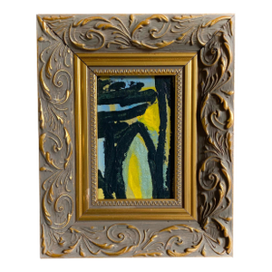 "Swimming With Tadpoles" 2025 Framed Mini Painting by Jessalin Beutler