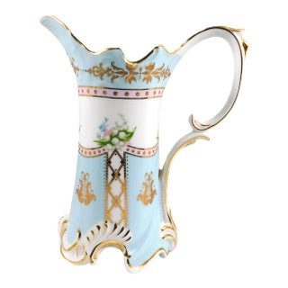 1940s Royal Danube Blue and White Pitcher For Sale