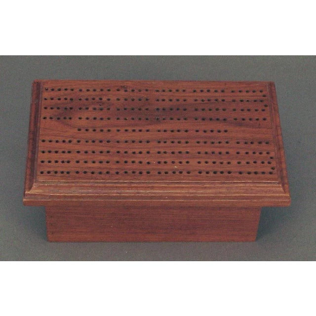 1940s Cribbage Board Stash Box For Sale - Image 4 of 5