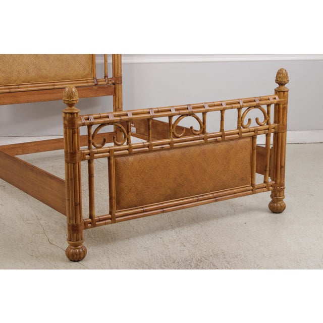 Bamboo Queen Size Tommy Bahama Style Bed For Sale - Image 9 of 17