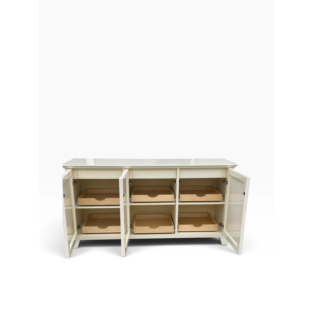 2000 - 2009 Art Deco Nancy Corzine Lombard Mirrored Credenza Dresser For Sale - Image 5 of 5