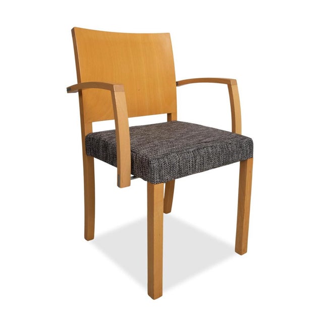 Modern Fabric and Wood Chairs from Thonet, Set of 6 For Sale - Image 3 of 18