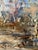 Large Oil on Cardboard Landscape Painting From 70's For Sale In Miami - Image 6 of 15