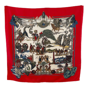 Hermès Au Fil De La Soie Foulard En Soie 1995 Faivre Annie