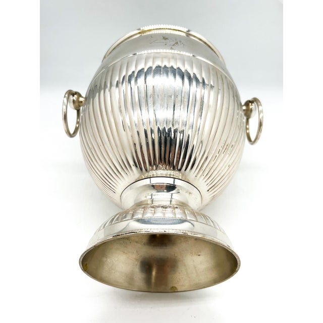 Antique French Silver-Plate Champagne Bucket / Wine Cooler, C. 1900 – Neoclassical / French Traditional For Sale - Image 11 of 12