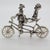 Vintage Italian Handmade Silver Clown on Tandem Bicycle Figurine, 1970s For Sale - Image 10 of 10