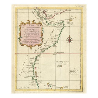 East African Coast Map by Bellin, 1740 For Sale