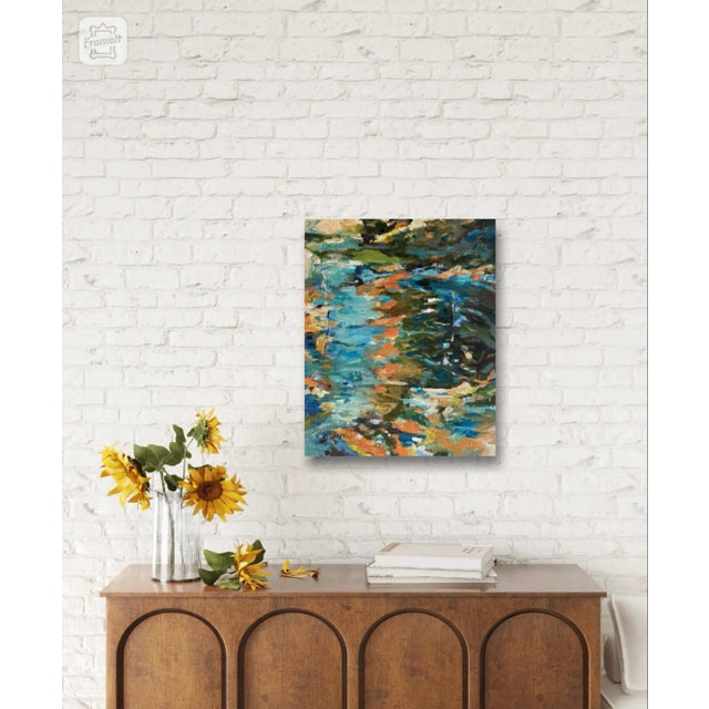 Original Abstract Painting on Canvas Botanical Landscape Titled ‘Cast Your Colors in a Dream’ For Sale - Image 4 of 11