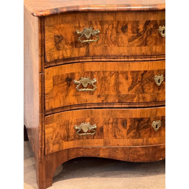 Wood 18th Century German Walnut Serpentine Chest For Sale - Image 7 of 13