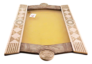 Vintage Tray in Marble and 800 Silver