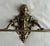 Charming Victorian cast brass figural wall mount kitchen or bathroom towel bar has very fine detailing. It is showing very...