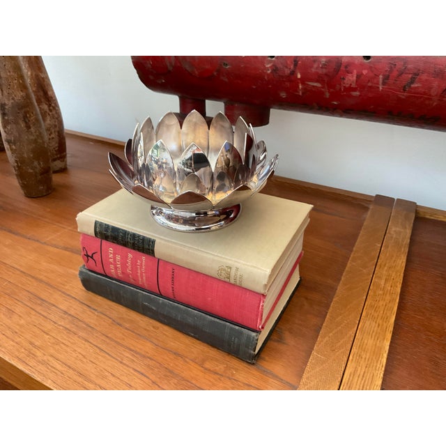 Mid 20th Century Nesting Lotus Bowl by Reed & Barton For Sale - Image 16 of 16