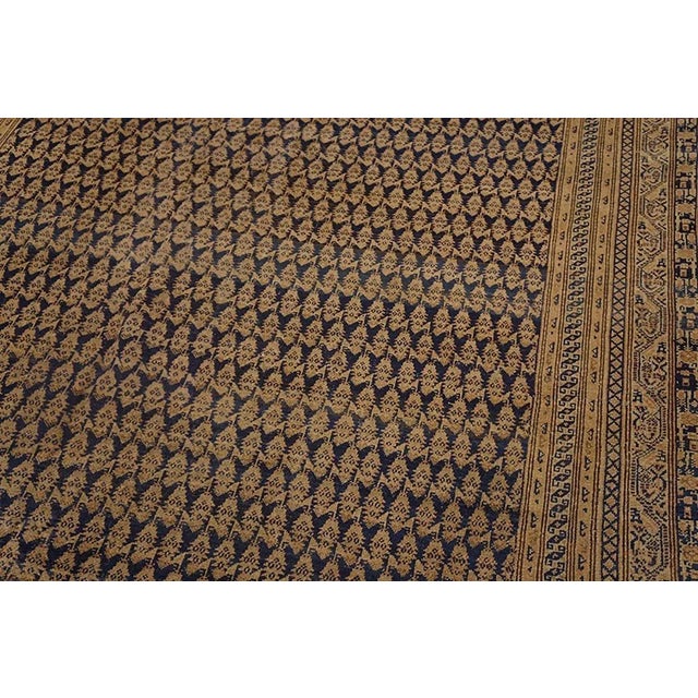 1920s Formidable Brown Background Color With Dots Patterns Antique Persian Malayer Rug For Sale - Image 5 of 5