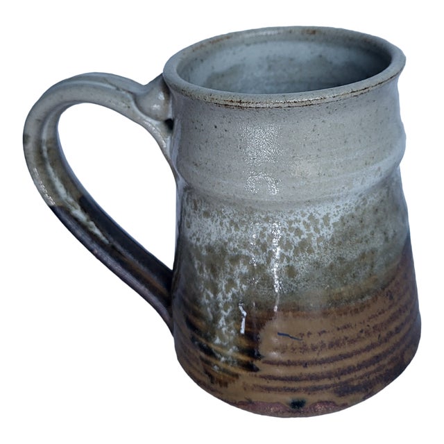 1990s Studio Art Handmade Pottery Coffee Tea Mug Cup For Sale